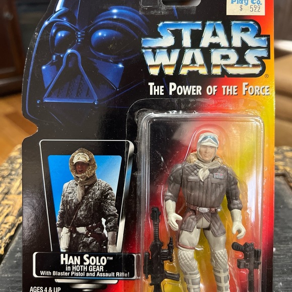 Star Wars The Power of the Force Han Solo in Hoth Gear w/ Blaster